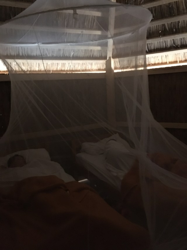 Boys Sleeping in the hut